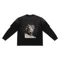 Sunfade Hand-Frayed Faux Two-Piece T-Shirt