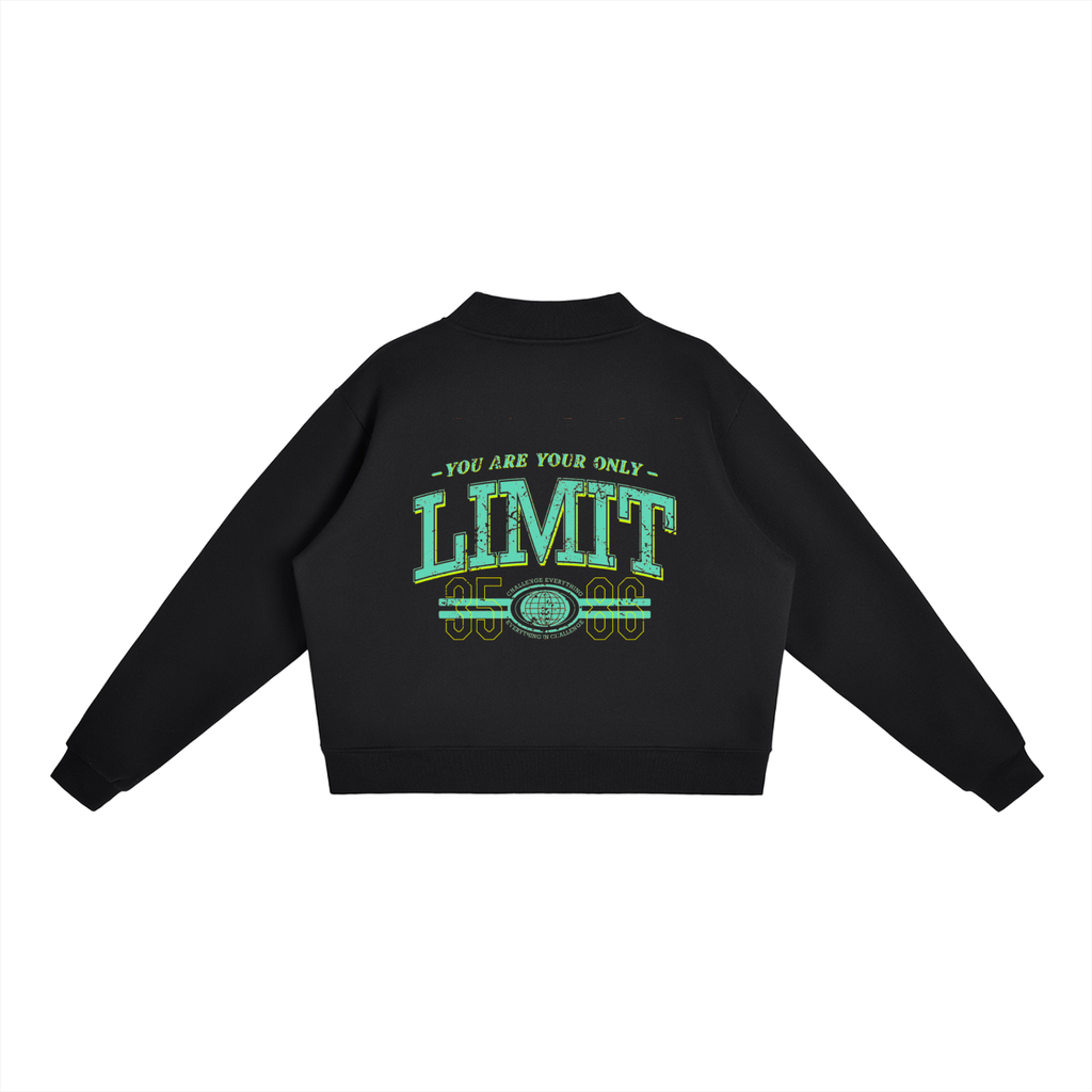 Essential Fleece Mock-Neck Crew Sweatshirt