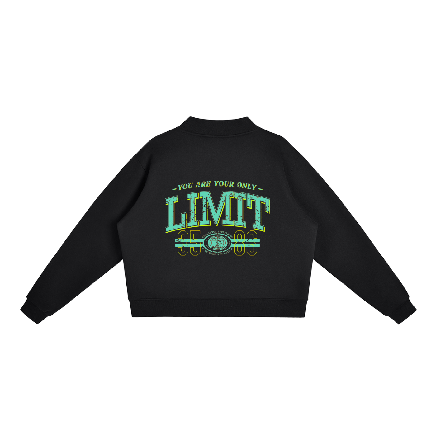Essential Fleece Mock-Neck Crew Sweatshirt